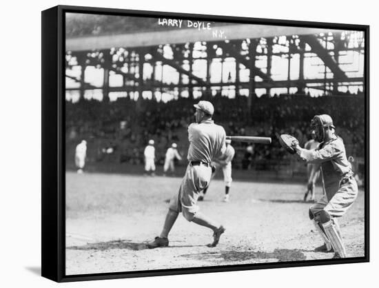 Larry Doyle, NY Giants, Baseball Photo No.1 - New York, NY-Lantern Press-Framed Stretched Canvas