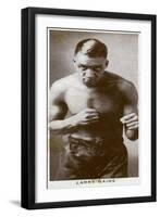 Larry Gains, Canadian Boxer, 1938-null-Framed Giclee Print