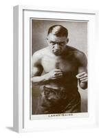 Larry Gains, Canadian Boxer, 1938-null-Framed Giclee Print