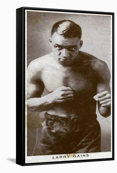 Larry Gains, Canadian Boxer, 1938-null-Framed Stretched Canvas
