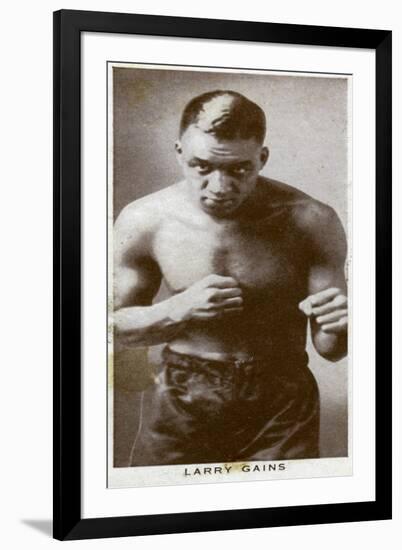 Larry Gains, Canadian Boxer, 1938-null-Framed Giclee Print