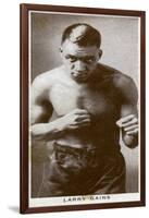 Larry Gains, Canadian Boxer, 1938-null-Framed Giclee Print