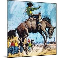 Larry Mahan, Superstar of the Rodeo-Payne-Mounted Premium Giclee Print