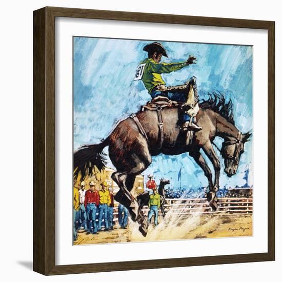 Larry Mahan, Superstar of the Rodeo-Payne-Framed Giclee Print