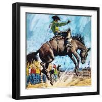 Larry Mahan, Superstar of the Rodeo-Payne-Framed Giclee Print