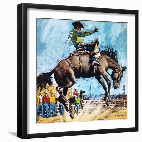 Larry Mahan, Superstar of the Rodeo-Payne-Framed Giclee Print