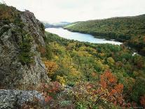 Porcupine Mountains Wilderness State Park in Autumn, Michigan, USA-Larry Michael-Mounted Photographic Print