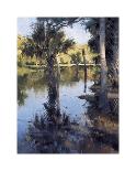 Palms on Water I-Larry Moore-Framed Giclee Print