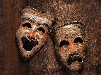 Comedy and Tragedy Masks Lying-Lars Hallstrom-Mounted Photographic Print
