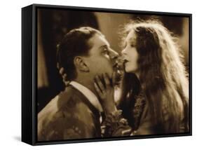 Lars Hanson and Lillian Gish: The Wind, 1928-null-Framed Stretched Canvas