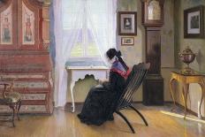 Ingrid in the living room, Skjellerud, 1908-Lars Jorde-Mounted Giclee Print