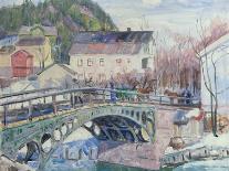 Lokke Bridge in Sandvika, 1919-Lars Jorde-Mounted Giclee Print