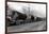 Larson Logging Co with 13 Truck Caravan - Bellingham, WA-Lantern Press-Framed Art Print