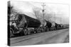 Larson Logging Co with 13 Truck Caravan - Bellingham, WA-Lantern Press-Stretched Canvas