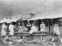 Women Sawing Logs in Dawson-Larss & Duclos-Photographic Print