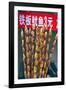 Larvae on Skewers for Sale at Dong Hua Men Night Market, Beijing, China, Asia-Gavin Hellier-Framed Photographic Print