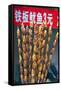 Larvae on Skewers for Sale at Dong Hua Men Night Market, Beijing, China, Asia-Gavin Hellier-Framed Stretched Canvas