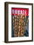 Larvae on Skewers for Sale at Dong Hua Men Night Market, Beijing, China, Asia-Gavin Hellier-Framed Photographic Print