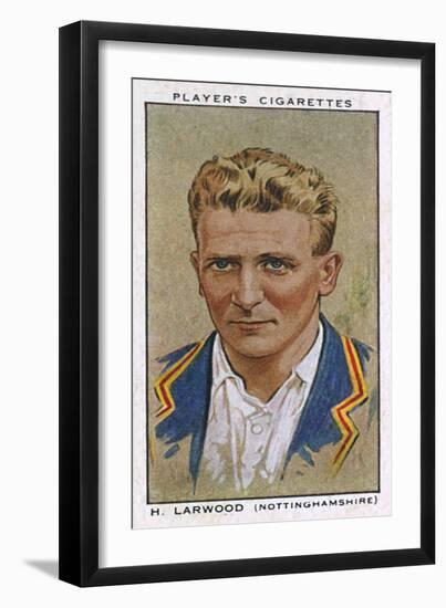 Larwood, Cricketer-null-Framed Art Print