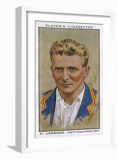 Larwood, Cricketer-null-Framed Art Print