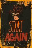 Typography Vector Illustration with Grunge Effects. Can Be Used as a Poster or Postcard.-Larysa Ray-Stretched Canvas