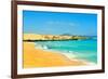 Las Alzadas Beach in Natural Park of Dunes of Corralejo in Fuerteventura, Canary Islands, Spain-nito-Framed Photographic Print