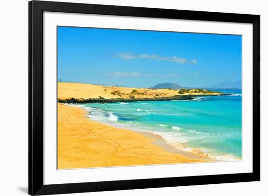 Las Alzadas Beach in Natural Park of Dunes of Corralejo in Fuerteventura, Canary Islands, Spain-nito-Framed Photographic Print