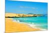 Las Alzadas Beach in Natural Park of Dunes of Corralejo in Fuerteventura, Canary Islands, Spain-nito-Mounted Photographic Print