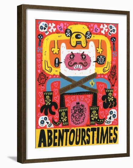 Las Aventuras de Pen-Jorge R. Gutierrez-Framed Art Print