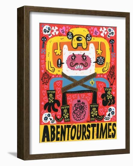 Las Aventuras de Pen-Jorge R. Gutierrez-Framed Art Print