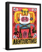 Las Aventuras de Pen-Jorge R. Gutierrez-Framed Art Print