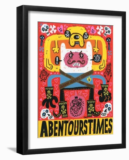 Las Aventuras de Pen-Jorge R. Gutierrez-Framed Art Print