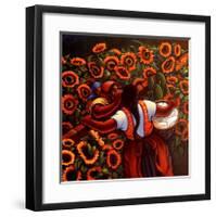 Las Comadres-Simon Silva-Framed Art Print