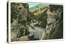 Las Cruces Creek Bridge, Solvang, California-null-Stretched Canvas