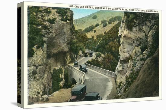 Las Cruces Creek Bridge, Solvang, California-null-Stretched Canvas