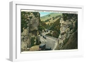 Las Cruces Creek, Gaviota Pass, Santa Barbara, California-null-Framed Art Print