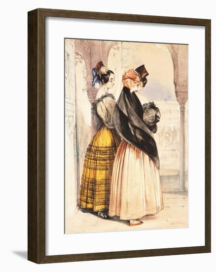 Las Dos Hermanas-T^ F^ Lewis-Framed Art Print