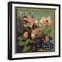 Las Flores Brand - California - Citrus Crate Label-Lantern Press-Framed Art Print