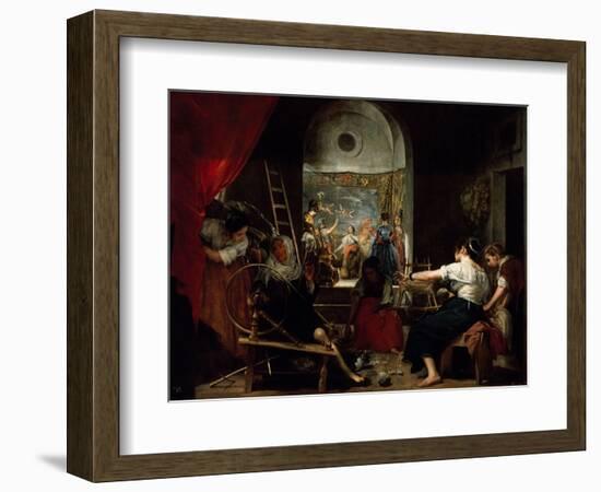 Las Hilanderas, the Fable of Arachne-Diego Velazquez-Framed Giclee Print