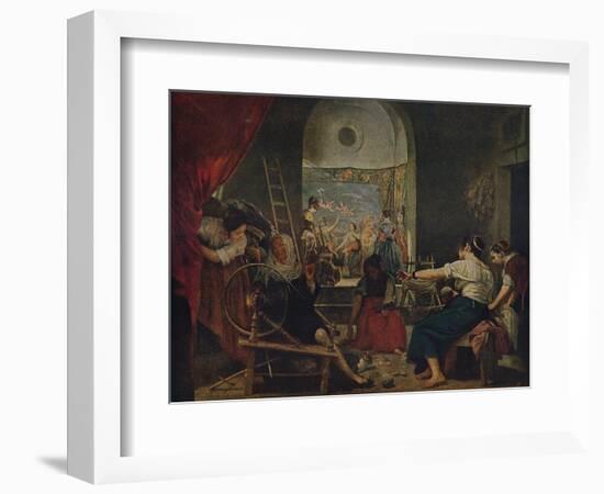 'Las Hilanderas', (The Spinners), 1657, (c1934)-Diego Velasquez-Framed Giclee Print