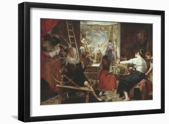 Las Hilanderas (The Spinners) or La Fabula De Aracne (Fable of Arachne), 1657-60, 86X113In-Diego Velazquez-Framed Giclee Print