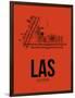 LAS Las Vegas Airport Orange-NaxArt-Framed Art Print