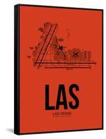 LAS Las Vegas Airport Orange-NaxArt-Framed Stretched Canvas