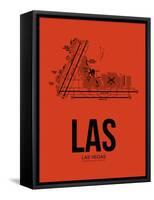 LAS Las Vegas Airport Orange-NaxArt-Framed Stretched Canvas