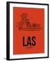 LAS Las Vegas Airport Orange-NaxArt-Framed Art Print