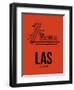 LAS Las Vegas Airport Orange-NaxArt-Framed Art Print