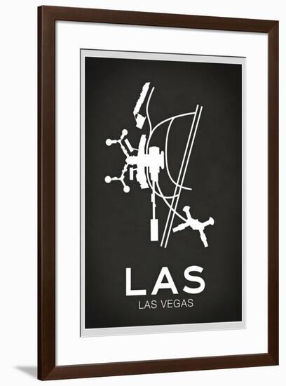 LAS Las Vegas Airport-null-Framed Standard Poster