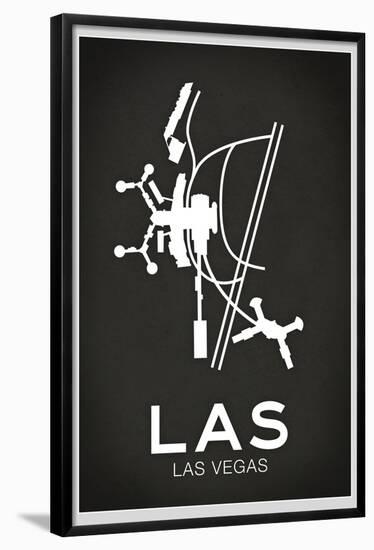 LAS Las Vegas Airport-null-Framed Poster