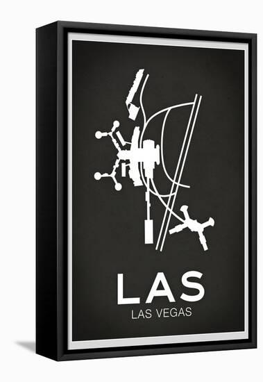 LAS Las Vegas Airport-null-Framed Stretched Canvas