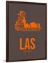Las Las Vegas Poster 1-NaxArt-Framed Art Print